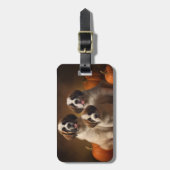 サンベルナルドパピーオータムデライトパンプキン ラゲッジタグ (正面縦)