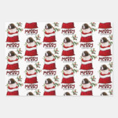 サンベルナルドパピードグインホリデー抱き枕 ラッピングペーパーシート (正面3)