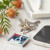 サンベルナルドプピホップポリティカルパロディデザイン キーホルダー (側面)