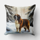 サンベルナルドレッツスノークリスマス クッション (正面)