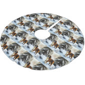 サンベルナルドレッツスノークリスマス ブラッシュドポリエステルツリースカート (アングル)