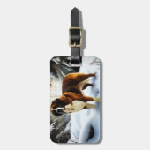 サンベルナルドレッツスノークリスマス ラゲッジタグ (正面縦)