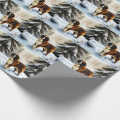 サンベルナルドレッツスノークリスマス ラッピングペーパー (角)