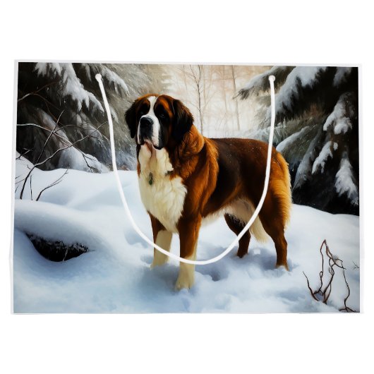 サンベルナルドレッツスノークリスマス ラージペーパーバッグ (裏面)