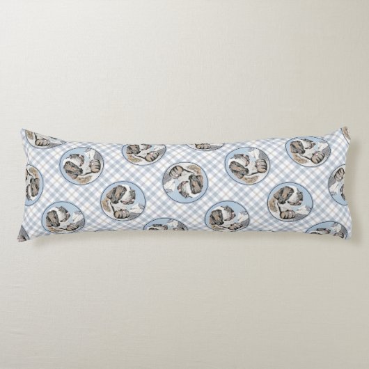 サンベルナルド絵を描ズラフセントオリジナルドッグアート ボディピロー (正面)