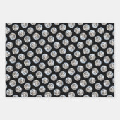 サンベルナルド絵を描ズラフセントオリジナルドッグアート ラッピングペーパーシート (正面3)