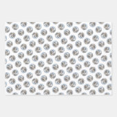 サンベルナルド絵を描ズラフセントオリジナルドッグアート ラッピングペーパーシート (正面2)