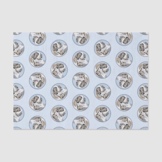 サンベルナルド絵を描ズラフセントオリジナルドッグアート 薄葉紙 (正面)