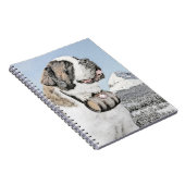 サンベルナルド絵画ズ – かわいいオリジナルドッグアート ノートブック (右側)