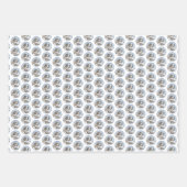 サンベルナルド絵画ズ – かわいいオリジナルドッグアート ラッピングペーパーシート (正面2)