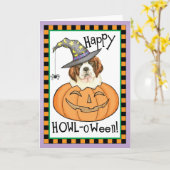 サンベルナード·ハロウィーン カード (黄色い花)