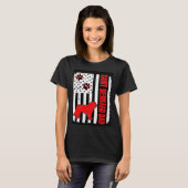 サンベルナールパパアメリカ国旗 Tシャツ (正面フル)