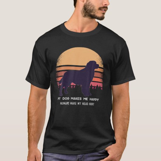 サンベルナールヴィンテージサンベルナルドッグ恋人 Tシャツ (正面)