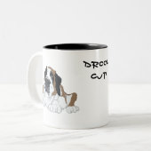 サンベルナール峠のよだれのコップ ツートーンマグカップ (正面左)