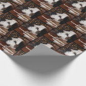 サンベルナール峠のクリスマスの覆い ラッピングペーパー (角)