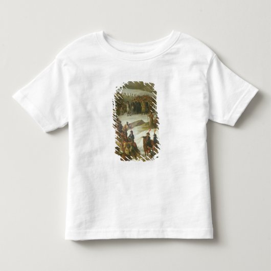 サンベルナール峠のパスを交差させているフランスのな軍隊 トドラーTシャツ (正面)