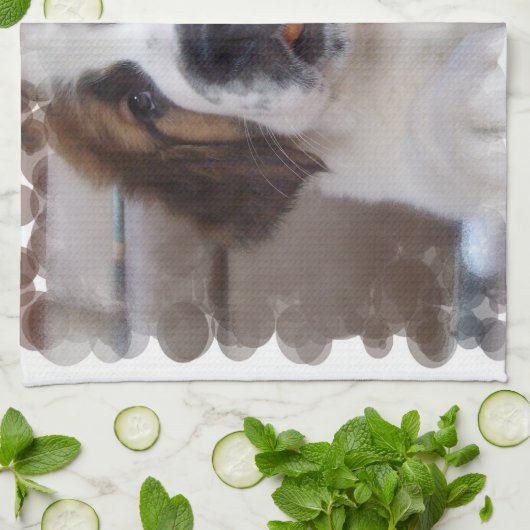 サンベルナール峠の台所タオル キッチンタオル (折り畳み)