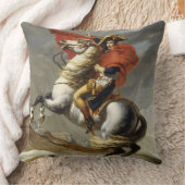 サンベルナール峠の壮大なパスを交差させているナポレオン クッション (ブランケット)