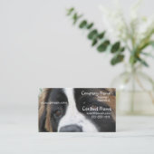 サンベルナール峠の子犬の名刺 名刺 (スタンド正面)