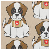 サンベルナール峠の子犬 ファブリック (クローズアップ)