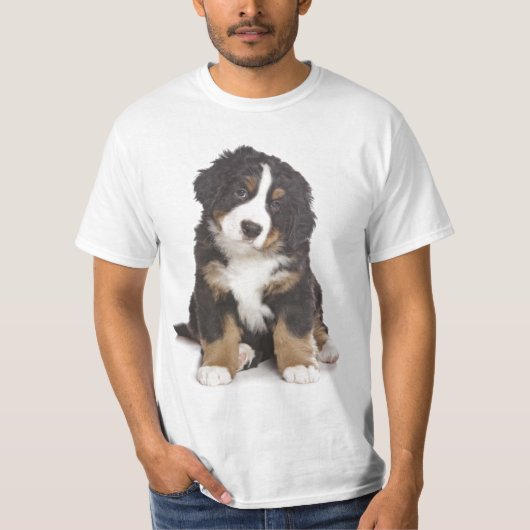 サンベルナール峠の子犬 Tシャツ (正面)