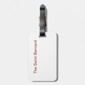 サンベルナール峠の荷物のラベル ラゲッジタグ (裏面縦)