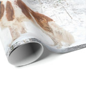 サンベルナール峠犬のクリスマスの覆い ラッピングペーパー (ロールコーナー)