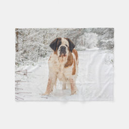 サンベルナール峠犬のフリースブランケット フリースブランケット