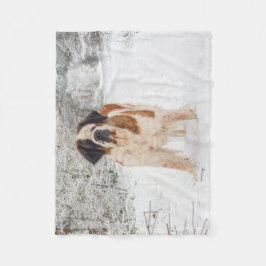 サンベルナール峠犬のフリースブランケット フリースブランケット