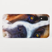 サンベルナール峠犬の絵画 Case-Mate iPhoneケース (裏面(横))