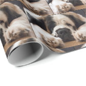 サンベルナール峠犬の覆い ラッピングペーパー (ロールコーナー)