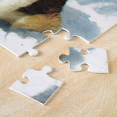 サンベルナール峠犬、山の救助 ジグソーパズル (側面)