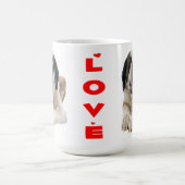 サンベルナール峠赤い愛小犬-サンベルナール峠 コーヒーマグカップ (中央)