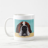 サンベルナール峠-おもしろいなコーヒー・マグ コーヒーマグカップ (左)