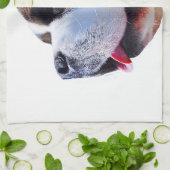 "サンベルナール峠"のデザインの台所タオル キッチンタオル (折り畳み)