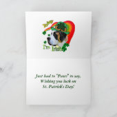 サンベルナール峠St patricks day カード (内部)