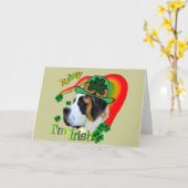 サンベルナール峠St patricks day カード (黄色い花)