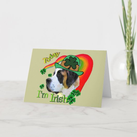 サンベルナール峠St patricks day カード (正面)