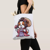 サンベルナール犬着物 トートバッグ (クローズアップ)