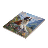 サンベルナール風光明媚な野草畑 タイル (側面)