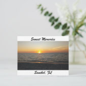 サンベル島の夕焼けはがき ポストカード (スタンド正面)