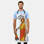 サンペテロの金魚のフライ（プレーン） エプロン (着用した状態)