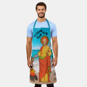 サンペテロ金魚フライ エプロン (着用した状態)