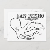 サンペドロたこ葉書 ポストカード (正面/裏面)