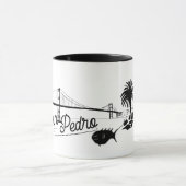 サンペドロカリフォルニアランドマークス港ロサンゼルス マグカップ (中央)