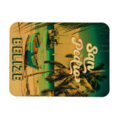 サンペドロベリーズヴィンテージパームツリーズお土産 マグネット (横)