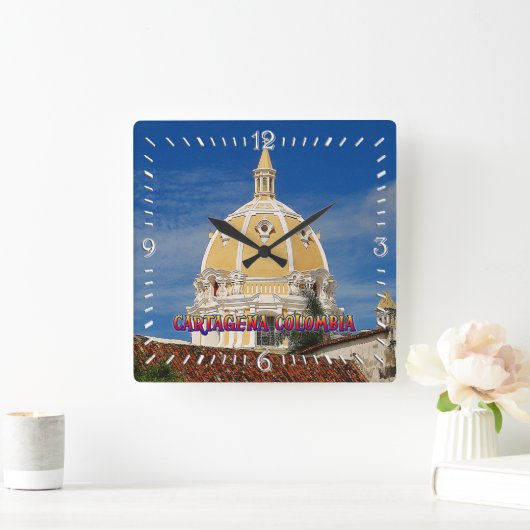 サンペドロ大聖堂カルタヘナウォールクロック スクエア壁時計 (ホーム)