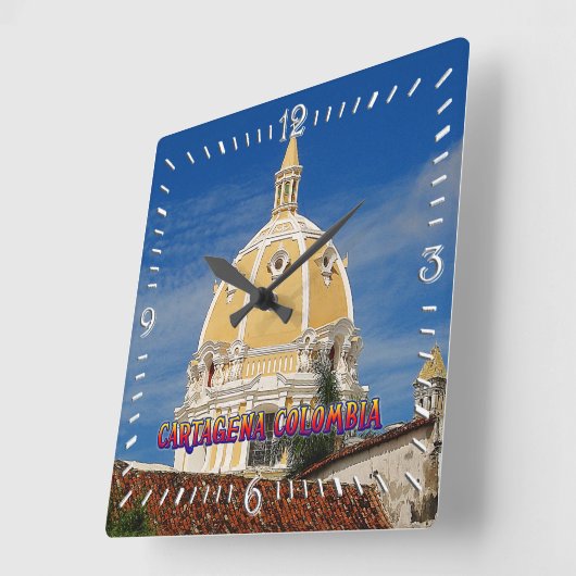 サンペドロ大聖堂カルタヘナウォールクロック スクエア壁時計 (傾斜)