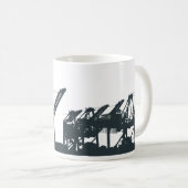 サンペドロ港はコーヒー・マグを伸ばします コーヒーマグカップ (正面右)