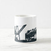 サンペドロ港はコーヒー・マグを伸ばします コーヒーマグカップ (中央)